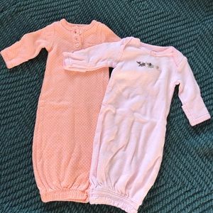NEW 2 Baby girl pajamas sacks